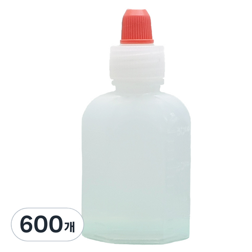 신도공업 일회용 짧은 뚜껑 약병 PE 말랑이 30cc, 600개