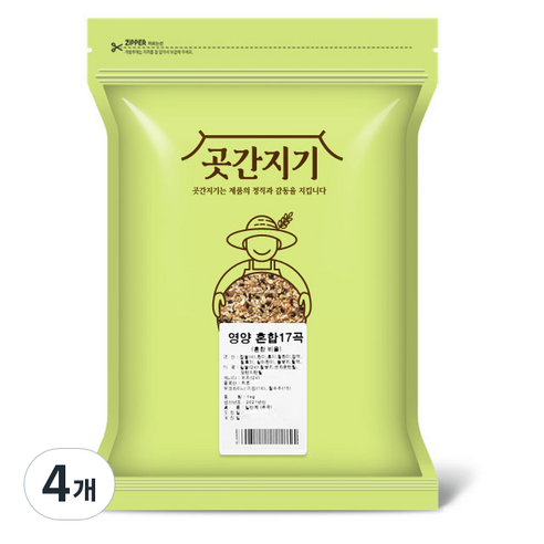 곳간지기 영양 혼합 17곡, 1kg, 4개