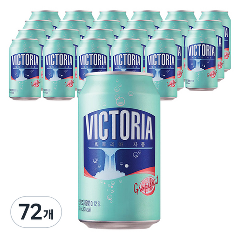 빅토리아 탄산음료 자몽, 350ml, 72개