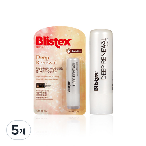 블리스텍스 딥 리뉴얼 립밤, 3.7g, 5개
