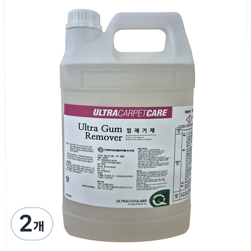 울트라켐랩스 껌 제거제 업소용, 2개, 3.75L