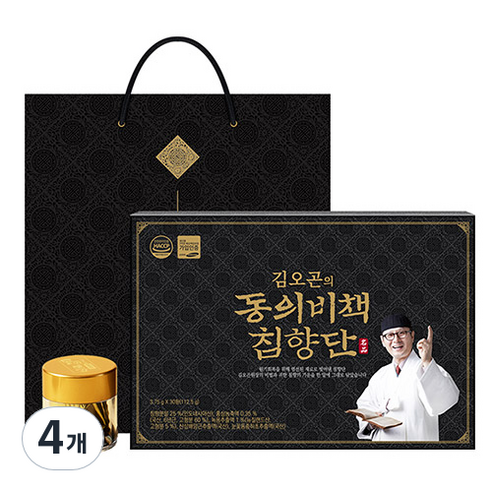 김오곤의 동의비책 침향단 30p + 쇼핑백, 112.5g, 4개
