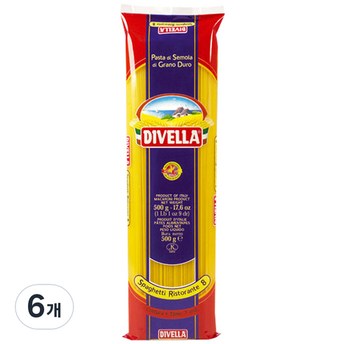 디벨라 스파게티, 500g, 6개