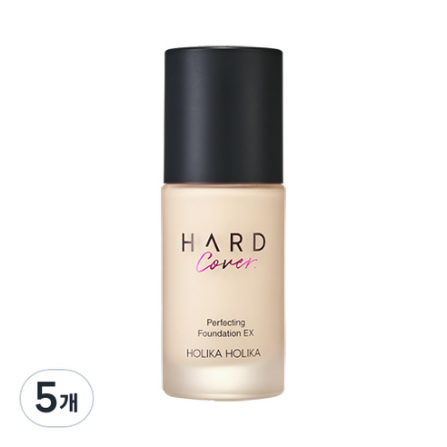 홀리카홀리카 하드커버 퍼펙팅 파운데이션 EX01 30ml, 웜아이보리, 5개