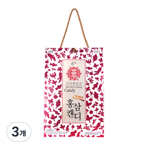 김정환홍삼 캔디 83p, 3개, 500g