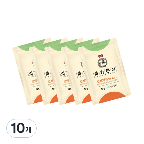 파평분식 떡볶이소스 분말 가루 로제맛, 50g, 10개