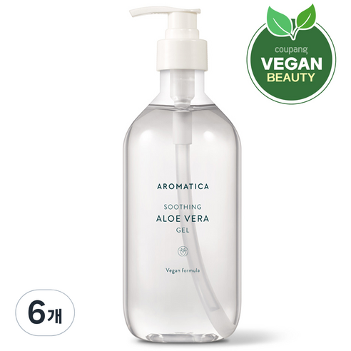 아로마티카 수딩 알로에 베라 젤, 500ml, 6개