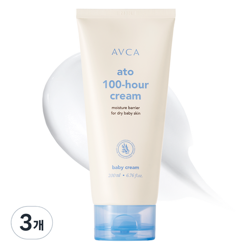 아브카 아토 100시간 초고보습 베이비 크림, 200ml, 3개