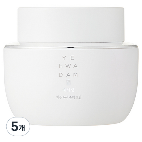 더페이스샵 예화담 제주 목련 순백 크림, 50ml, 5개