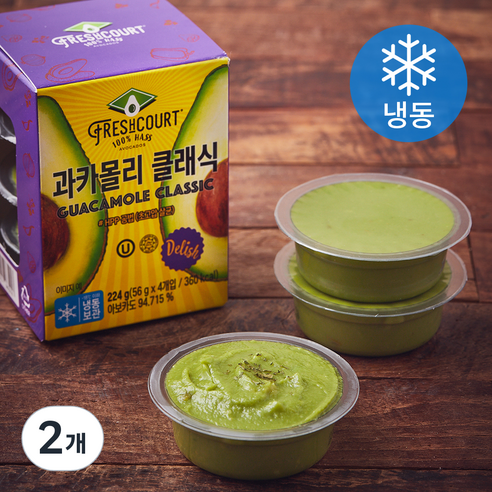 프레쉬코트 과카몰리 클래식 4개입 (냉동), 2개, 224g