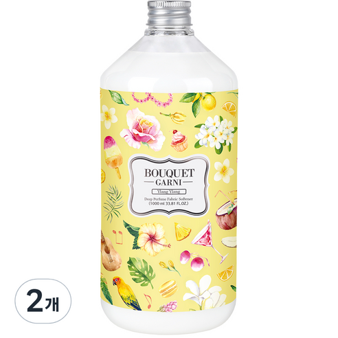 부케가르니 딥퍼퓸 섬유유연제 일랑일랑 본품, 1000ml, 2개