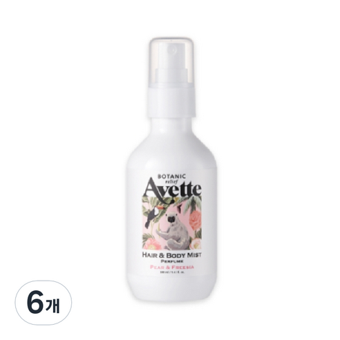 아베뜨 보타닉 릴리프 페어 앤 프리지아 퍼퓸 헤어 & 바디 미스트, 160ml, 6개