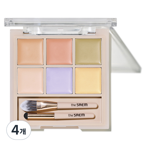 더샘 커버 퍼펙션 컨실러 팔레트 12g, [단품] 01 커버 앤 코렉트, 4개