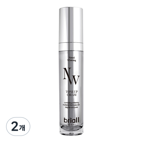 브리올옴므 NW 내츄럴 화이트닝 톤업 크림, 50ml, 2개