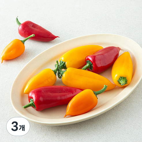 GAP 씨없는 안젤로 파프리카, 250g, 3개, 1개입