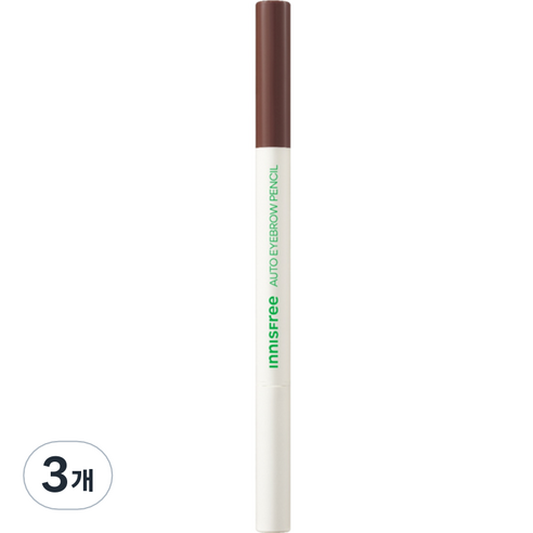 이니스프리 납작 아이브로우 펜슬 0.3g, 1 로즈 브라운, 3개