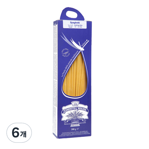 베네데토까발리에리 스파게티, 6개, 500g