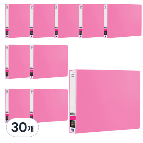 희망사무포인트 PP 세금철 A6 HC526, 분홍, 30개