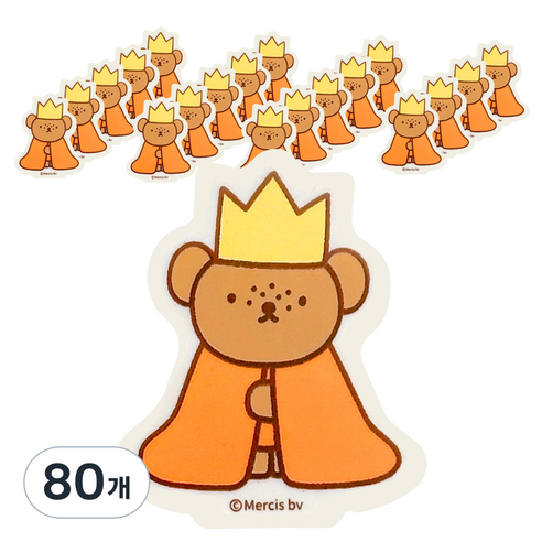 조선문방구 미피 모양 지우개, 곰, 80개