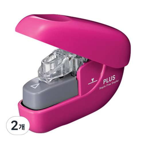 PLUS 페이퍼 클린치 SL106NB, Pink, 2개