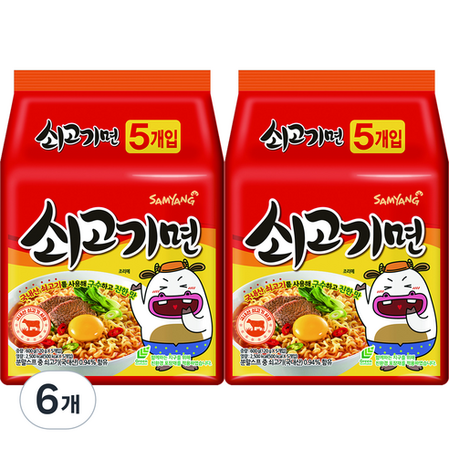 삼양 쇠고기면, 30개