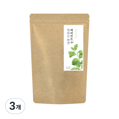 더허브샵 프리미엄 허브티 페퍼민트, 1g, 20개입, 3개