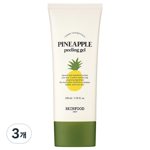 스킨푸드 파인애플 필링 젤, 100ml, 3개