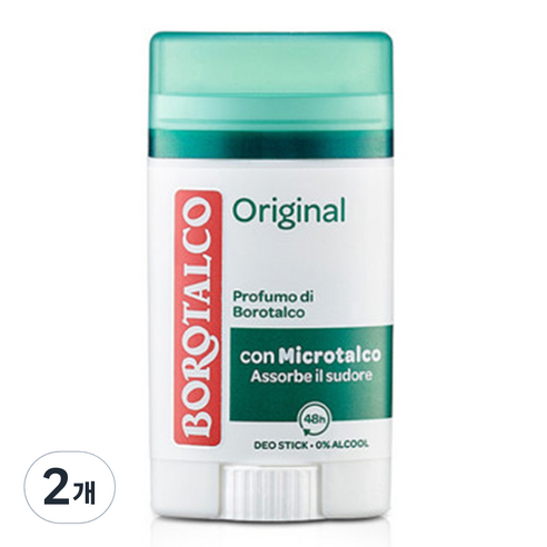보로탈코 오리지널 스틱 데오드란트, 2개, 40ml
