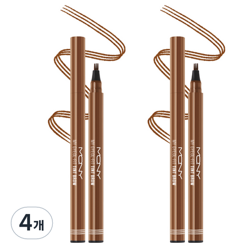아이브로우틴트 맥퀸뉴욕 마이 결핏 틴트 브로우 1세트, 내추럴브라운, 4개 Best Top5
