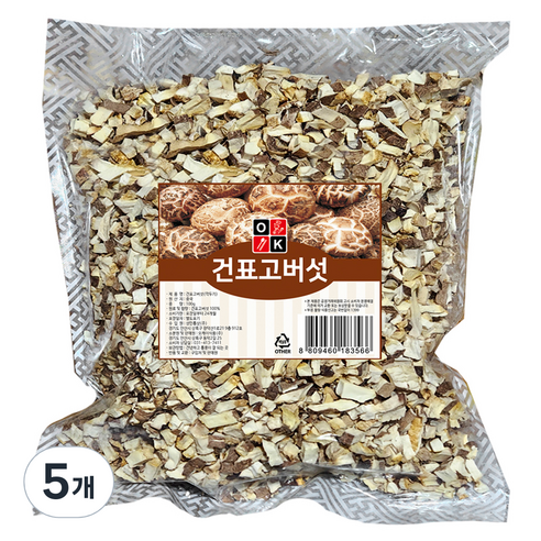 오케이 건 표고깍두기, 5개, 100g