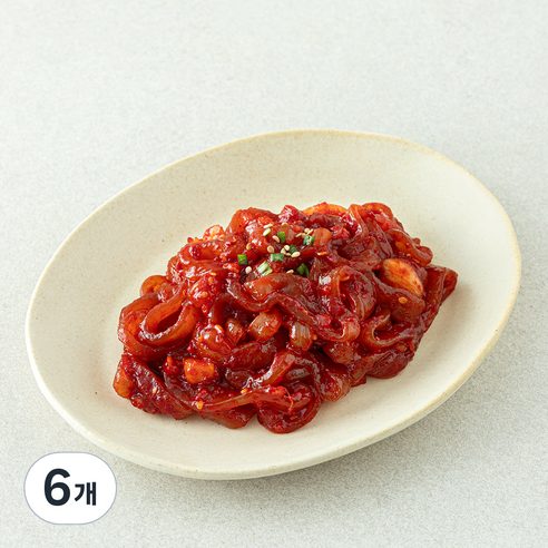 명심정 오징어젓, 200g, 6개