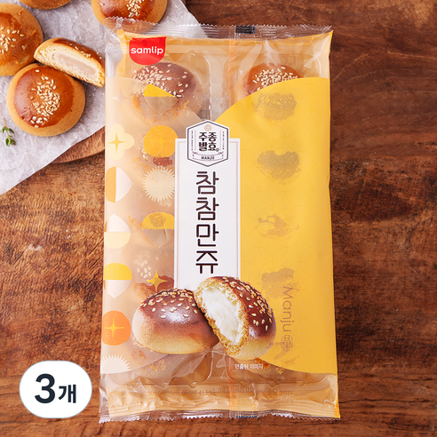 삼립 주종발효 참참 만쥬, 32g, 10개입, 3개