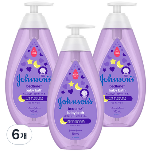 존슨즈베이비 베드타임 베이비 바스, 500ml, 6개