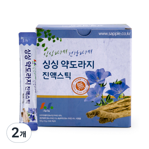 약도라지 진액스틱 50개입, 500g, 2박스 약도라지청