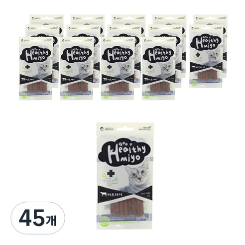 아스쿠 헬시묘 져키 20g, 소고기, 45개