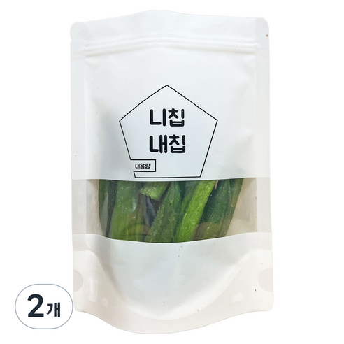 니칩내칩 바삭한 오크라칩, 2개, 100g