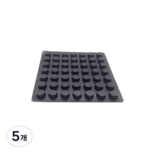 미끄럼방지 고무발 범폰 고무받침대 검정 A0034, 5개