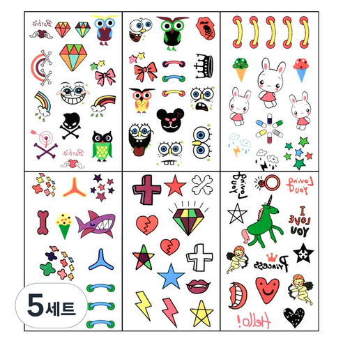 미니타투 세트, KT031, KT032, KT033, KT034, KT035, KT036, 5세트