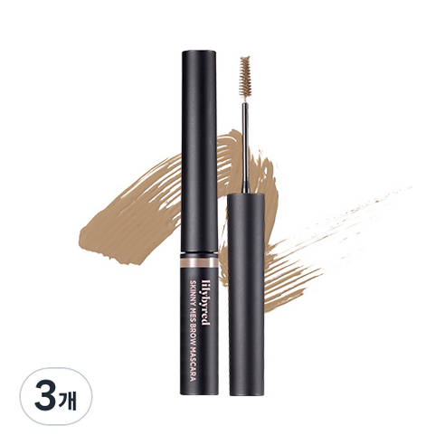 릴리바이레드 스키니 메스 브로우 마스카라 3.5g, 06 애쉬브라운, 3개