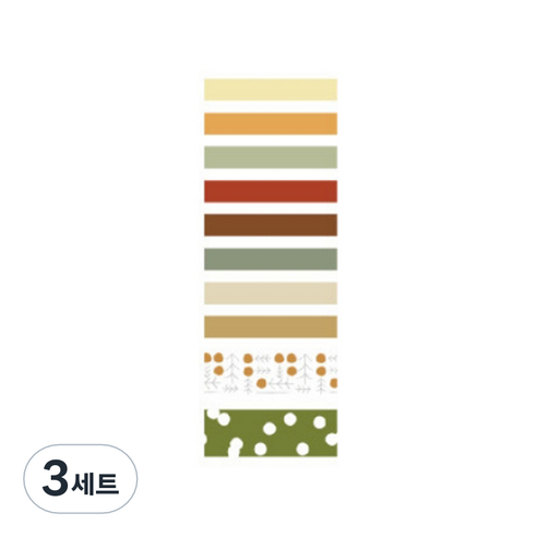 온업 DIY 다이어리 꾸미기 테이프 세트 ST25, 타입1, 3세트
