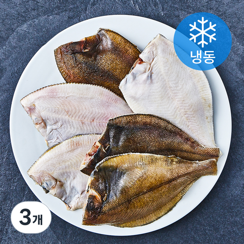 고고새우 두툼한 손질 두절 가자미 (냉동), 1kg(중), 3개