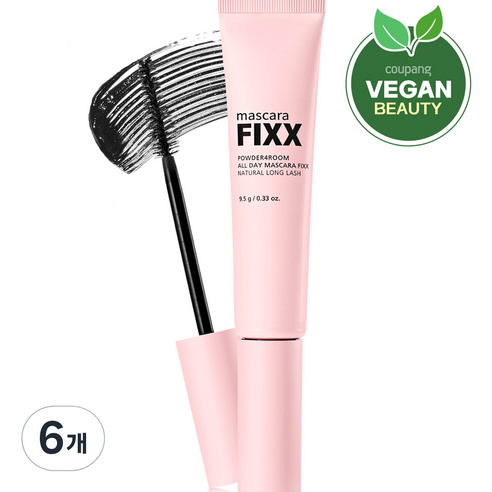 쏘내추럴 올 데이 픽스 마스카라 9.5g, 혼합색상, 6개