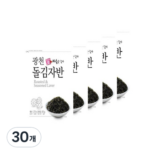 아버지愛마음을담아 광천돌김자반, 50g, 30개