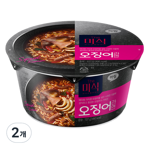 더미식 오징어 컵라면 127g
