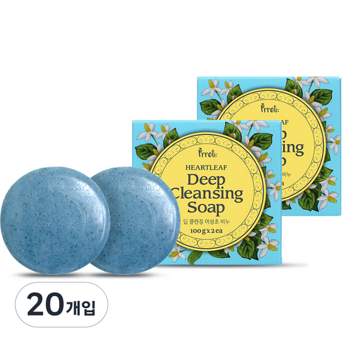 프레티 딥클렌징 어성초 비누, 100g, 20개