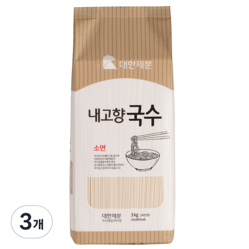 곰표 내고향국수, 3kg, 3개