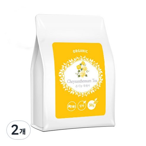 아레스 유기농 국화차, 50g, 2개