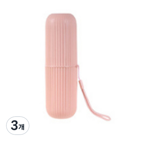 팡팡카트 사무실용 칫솔치약 수납함 핑크, 3개