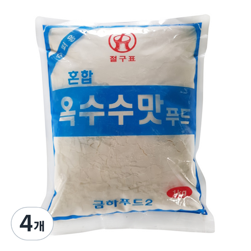 절구표 금하 혼합 옥수수맛푸드 전분, 1kg, 4개