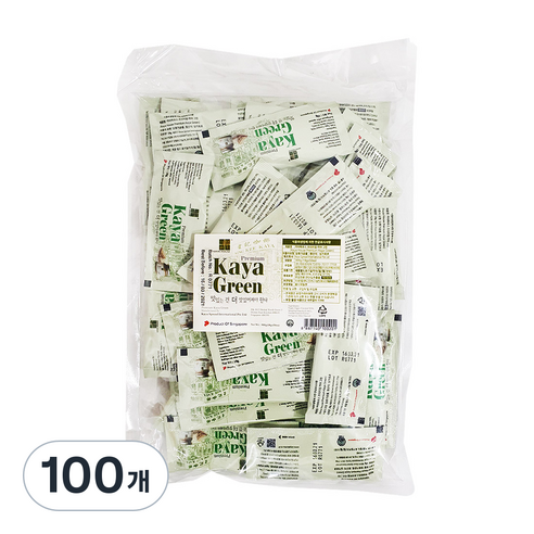 카야하우스 프리미엄 카야잼 그린, 18g, 100개